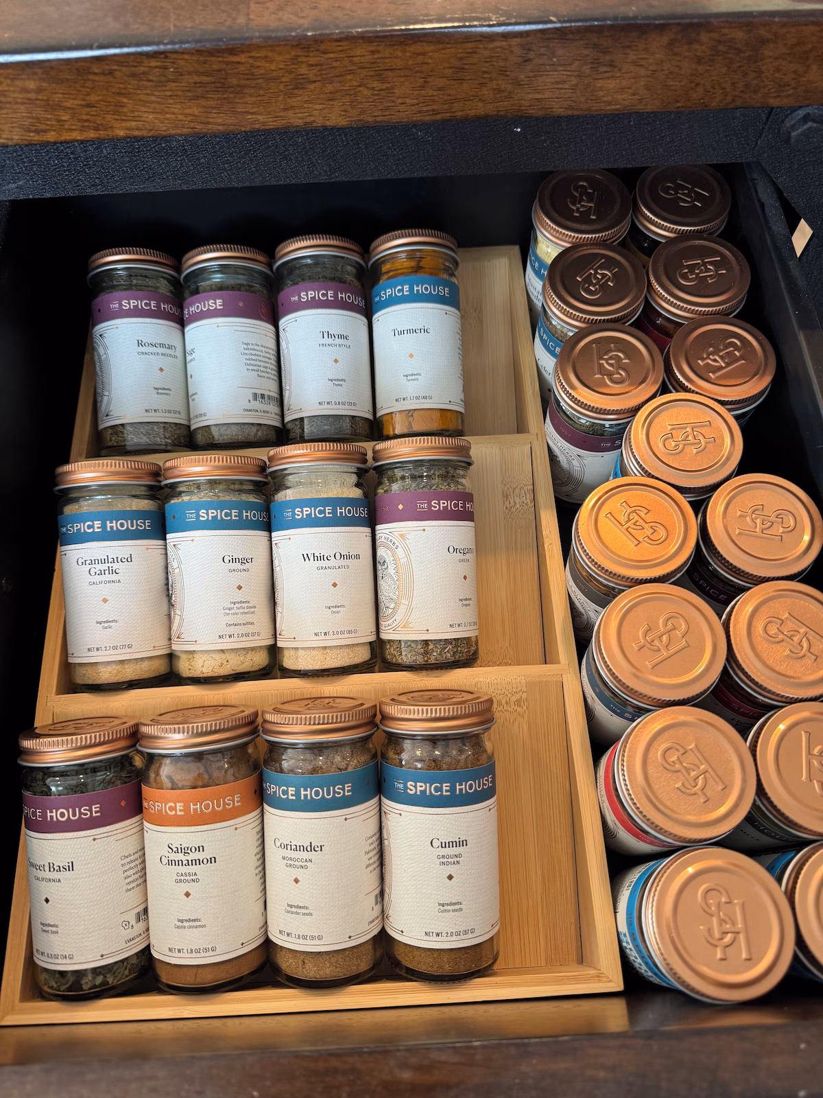 Bayview House kitchen spice station